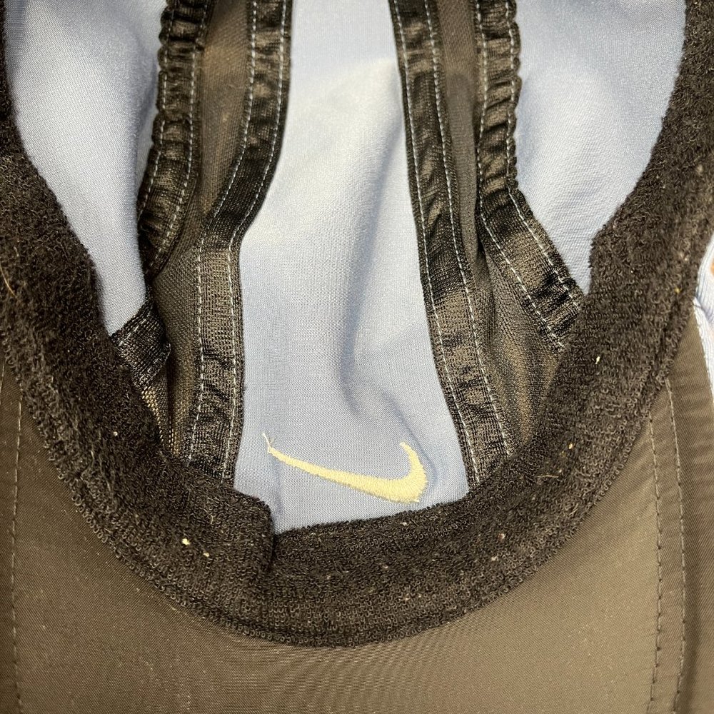 Nike Running Cap Hat Blue Adjustable Strapback One Size Swoosh Just Do It - Picture 8 of 10